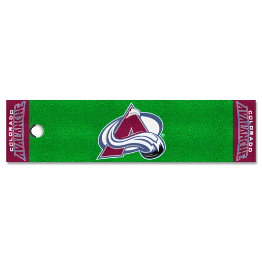 Colorado Avalanche Putting Green Mat - 1.5ft. x 6ft. - Colorado Avalanche