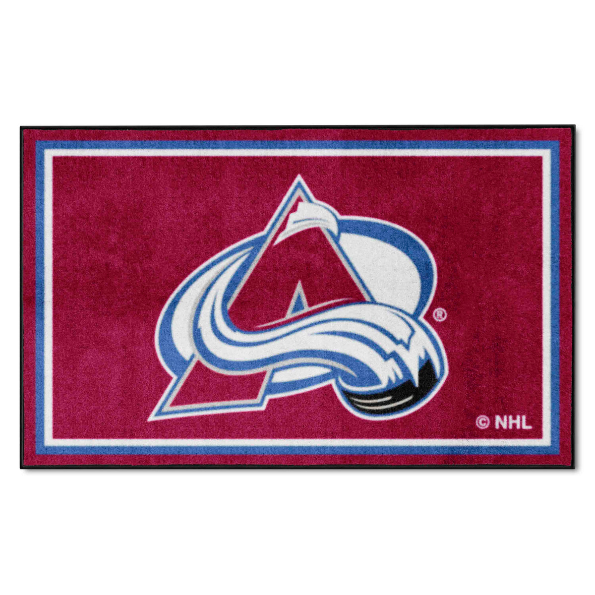 Colorado Avalanche 4ft. x 6ft. Plush Area Rug - Colorado Avalanche