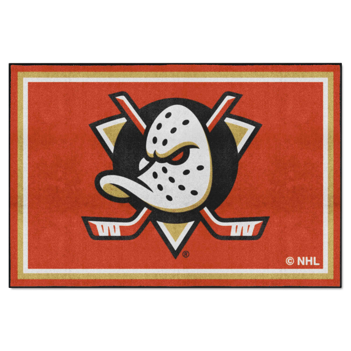 Anaheim Ducks 5ft. x 8 ft. Plush Area Rug