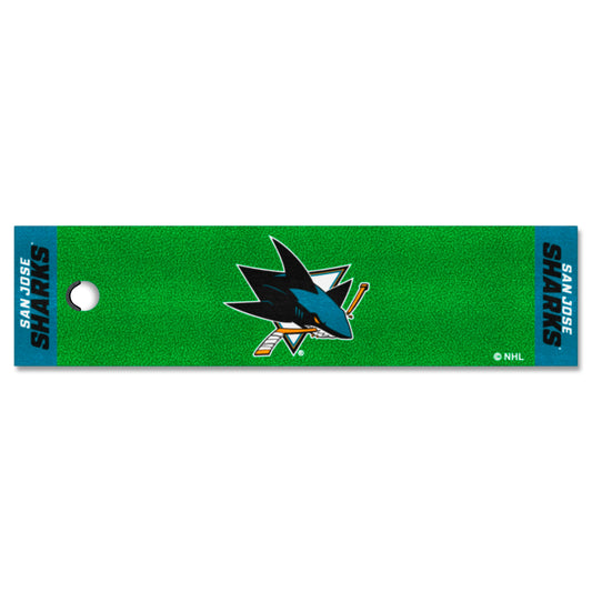 San Jose Sharks Putting Green Mat - 1.5ft. x 6ft.