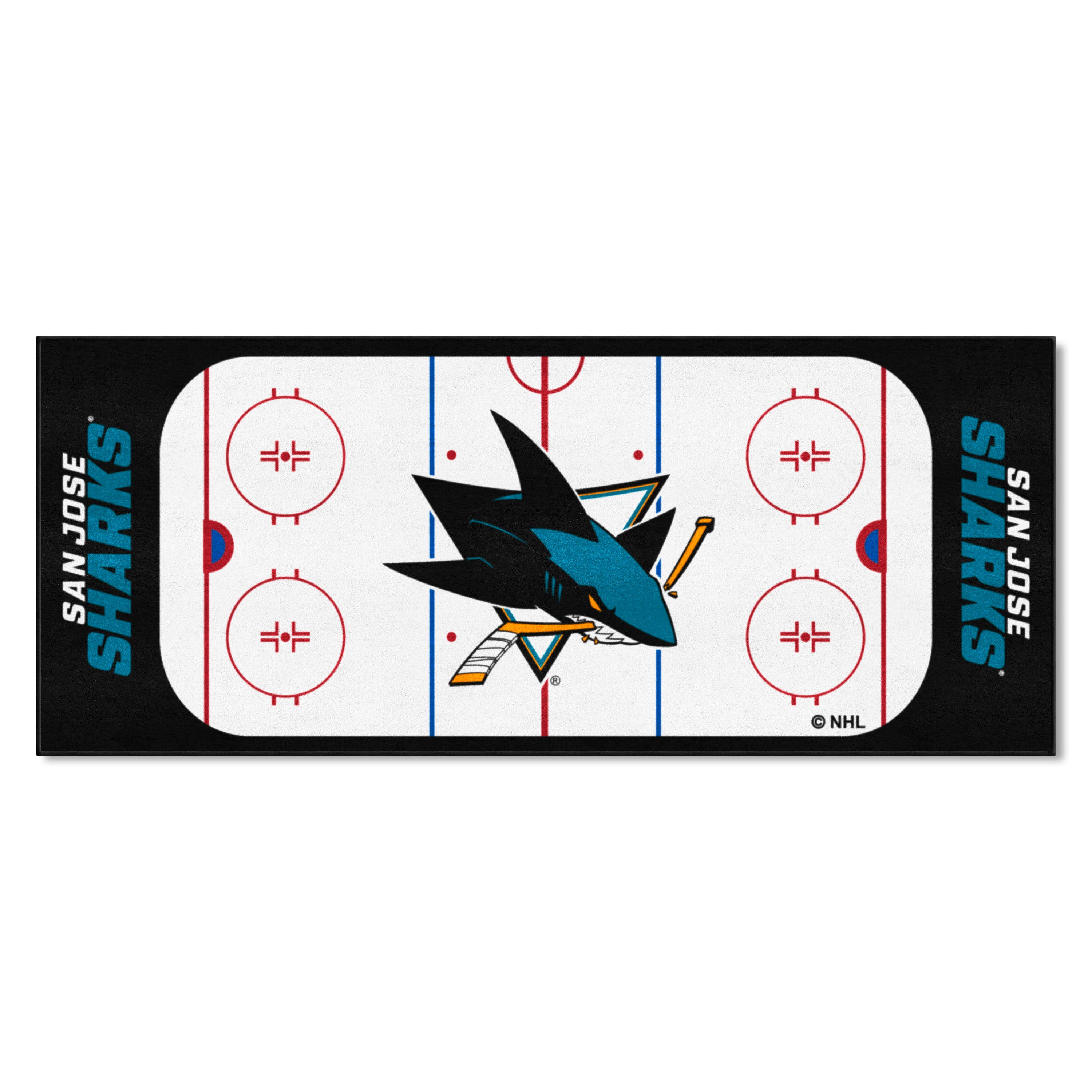 San Jose Sharks Rink Runner - 30in. x 72in.