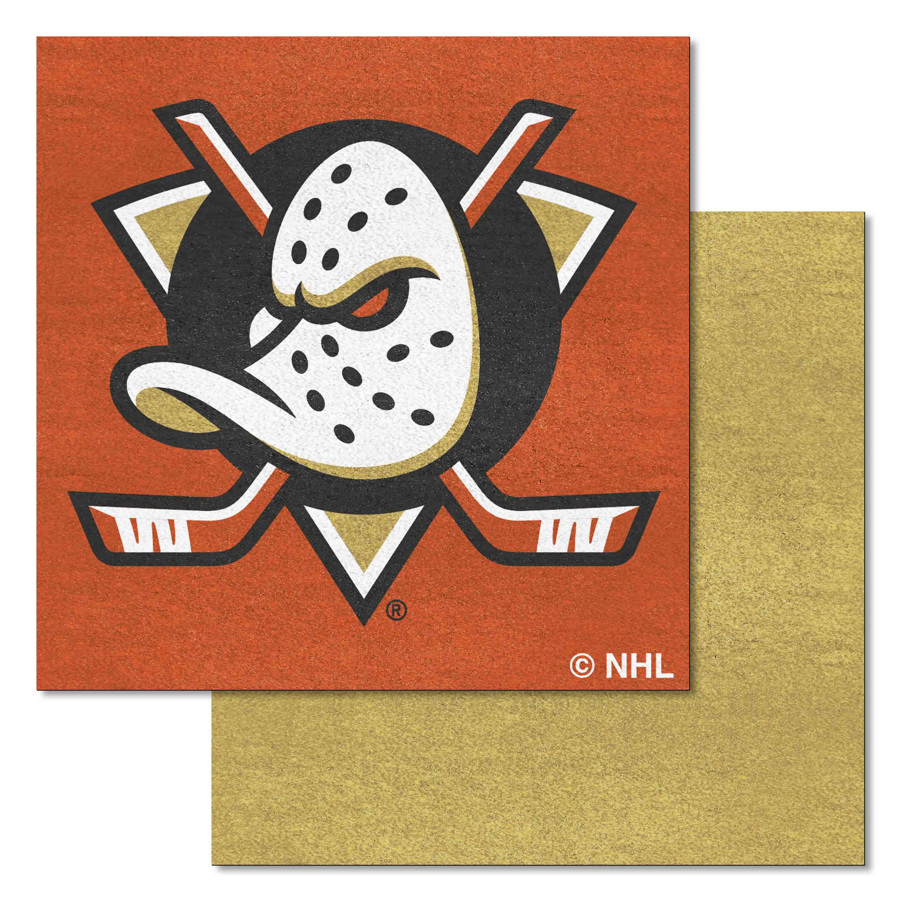 Anaheim Ducks Team Carpet Tiles - 45 Sq Ft.