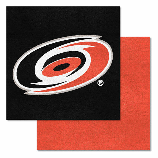 Carolina Hurricanes Team Carpet Tiles - 45 Sq Ft. - Carolina Hurricanes