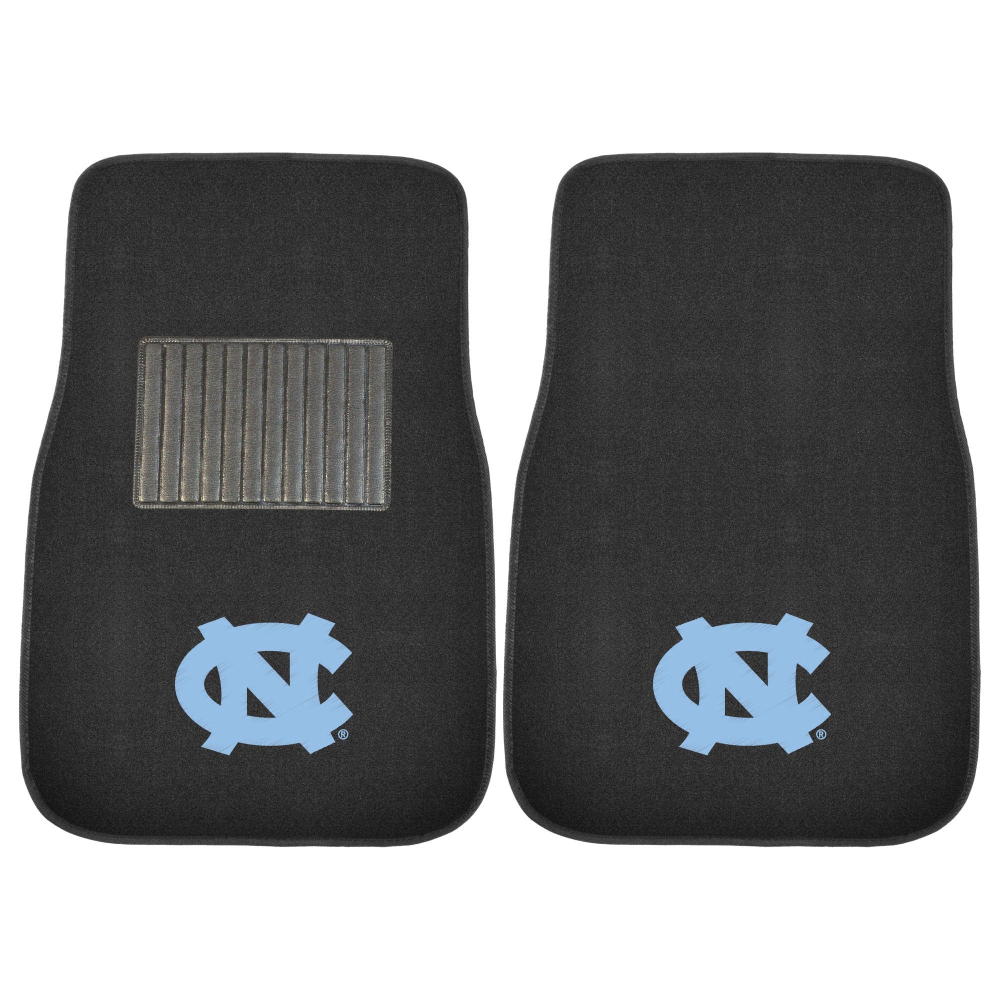 North Carolina Tar Heels Embroidered Car Mat Set - 2 Pieces