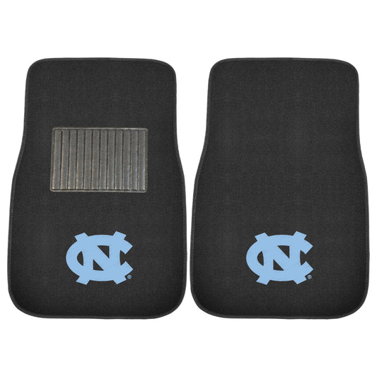 North Carolina Tar Heels Embroidered Car Mat Set - 2 Pieces