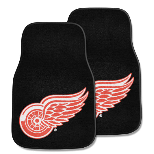 Detroit Red Wings Front Carpet Car Mat Set - 2 Pieces