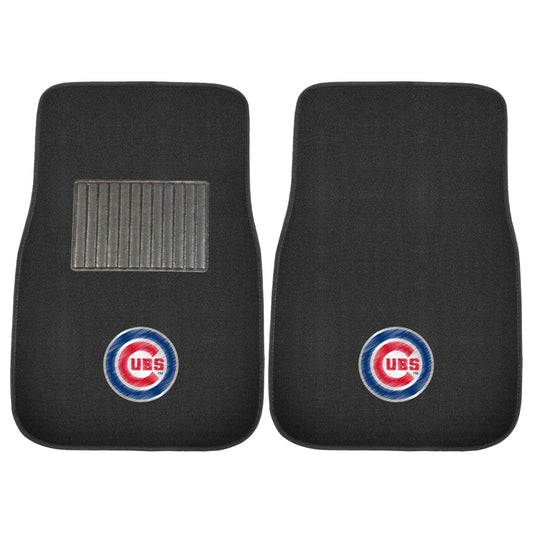 Chicago Cubs Embroidered Car Mat Set - 2 Pieces - Chicago Cubs