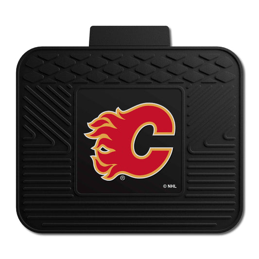 Calgary Flames Back Seat Car Utility Mat - 14in. x 17in. - Calgary Flames