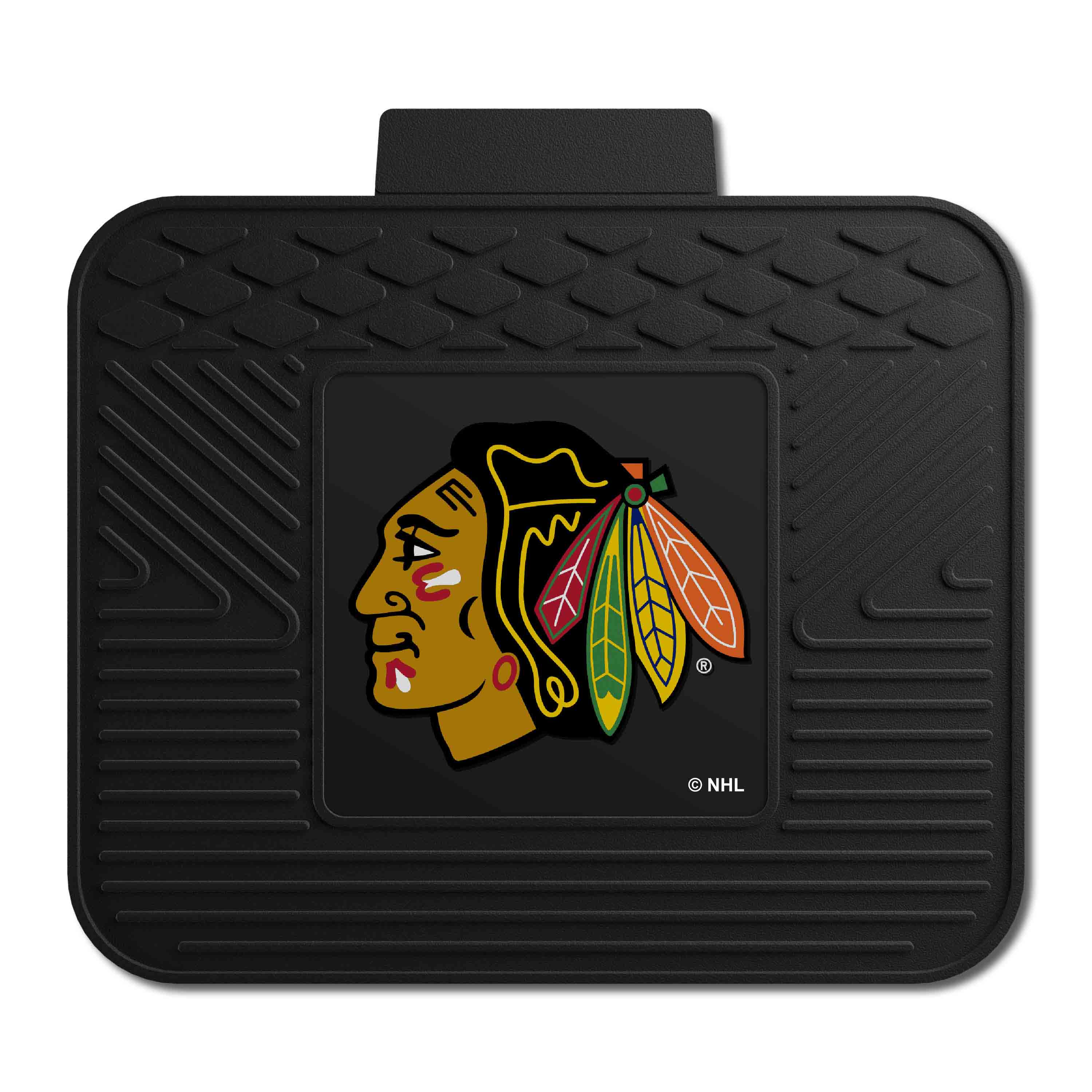 Chicago Blackhawks Back Seat Car Utility Mat - 14in. x 17in. - Chicago Blackhawks