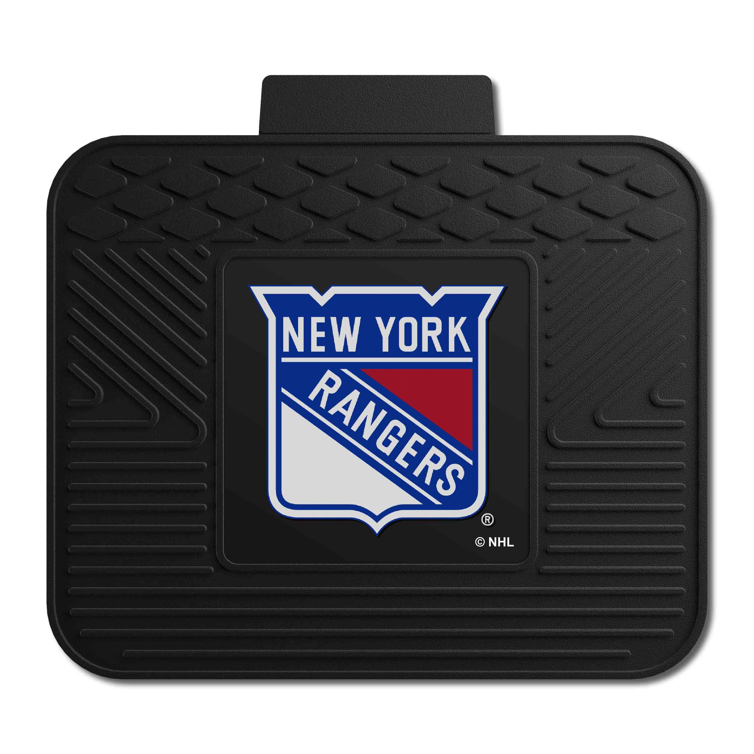 New York Rangers Back Seat Car Utility Mat - 14in. x 17in. - New York Rangers