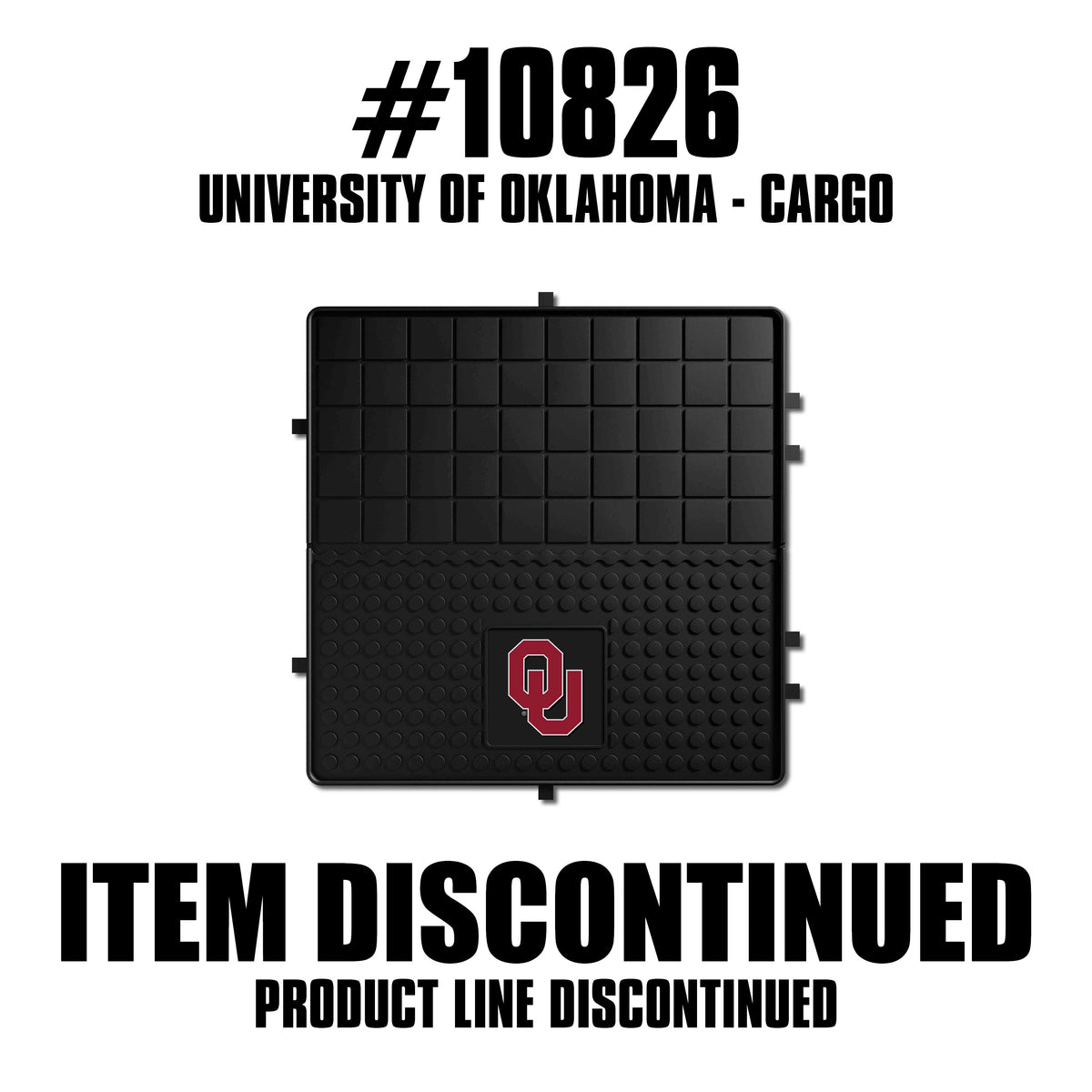 Oklahoma Sooners Heavy Duty Cargo Mat 31"x31"