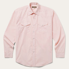 Stetson Pink End-On-End Western Shirt