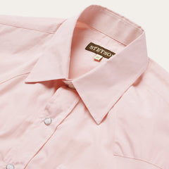 Stetson Pink End-On-End Western Shirt