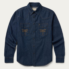 Stetson Boot Stitch Raw Denim Shirt