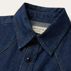 Stetson Boot Stitch Raw Denim Shirt