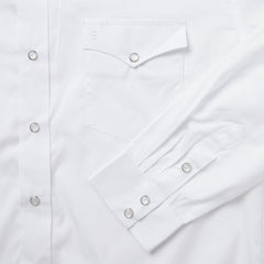 Stetson White Pinpoint Oxford Western Shirt