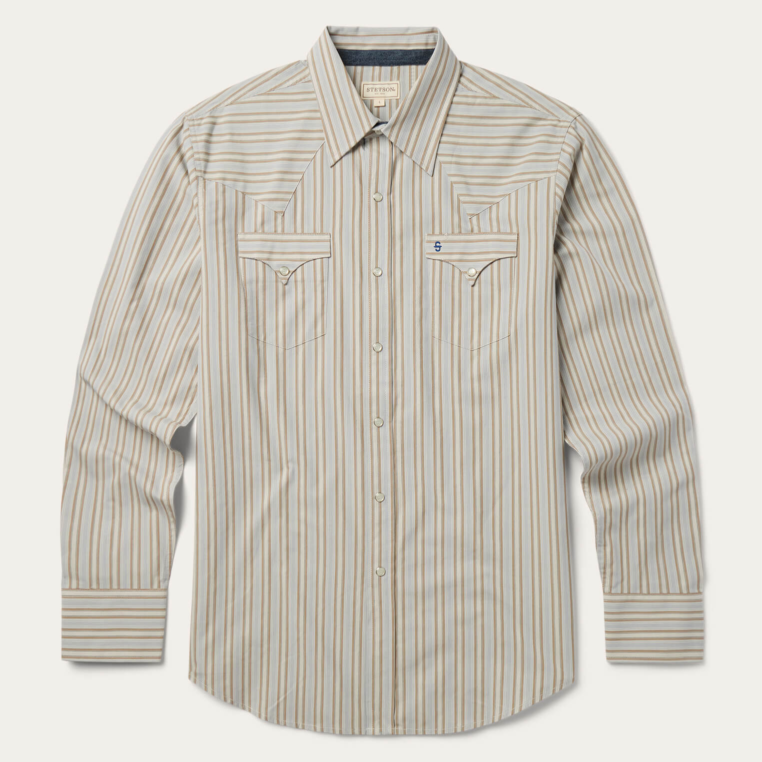 Stetson Ticking Stripe Western Shirt