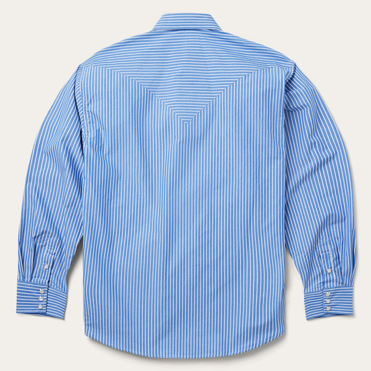 Stetson Blue Western Stripe Shirt