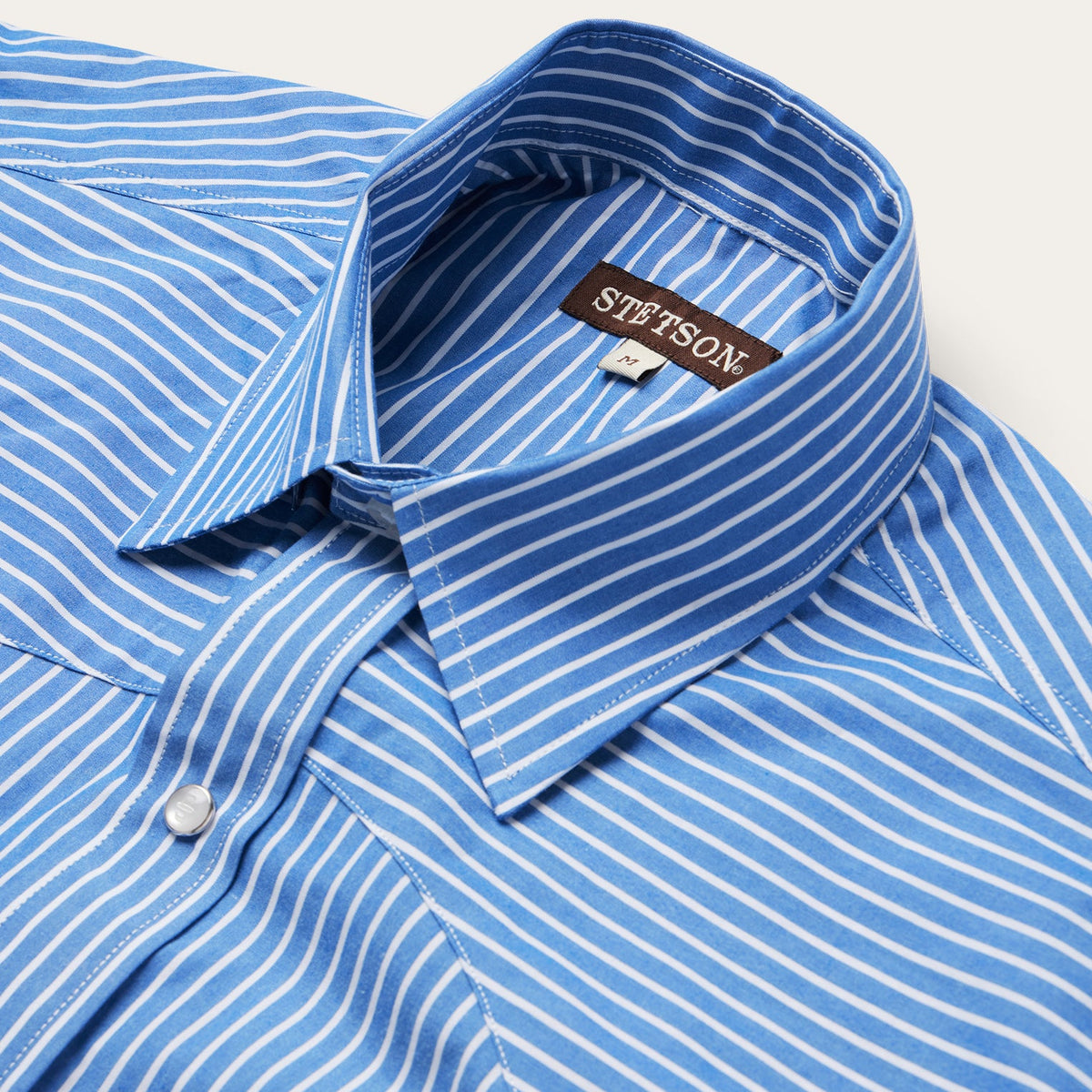 Stetson Blue Western Stripe Shirt