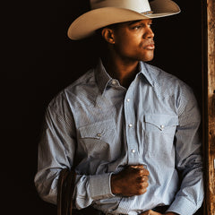 Stetson Two Stripe Check Western Shirt