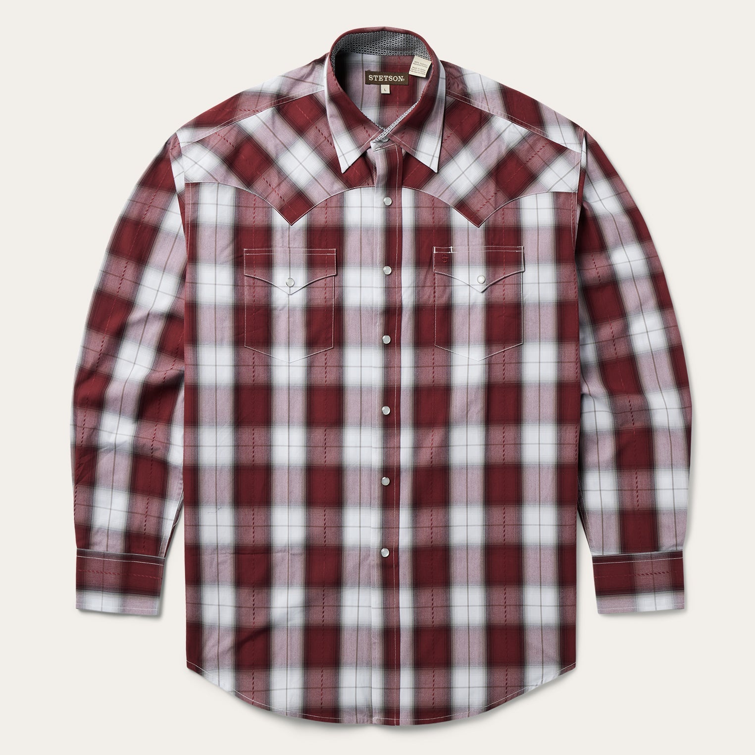 Stetson Shadow Plaid Western Shirt