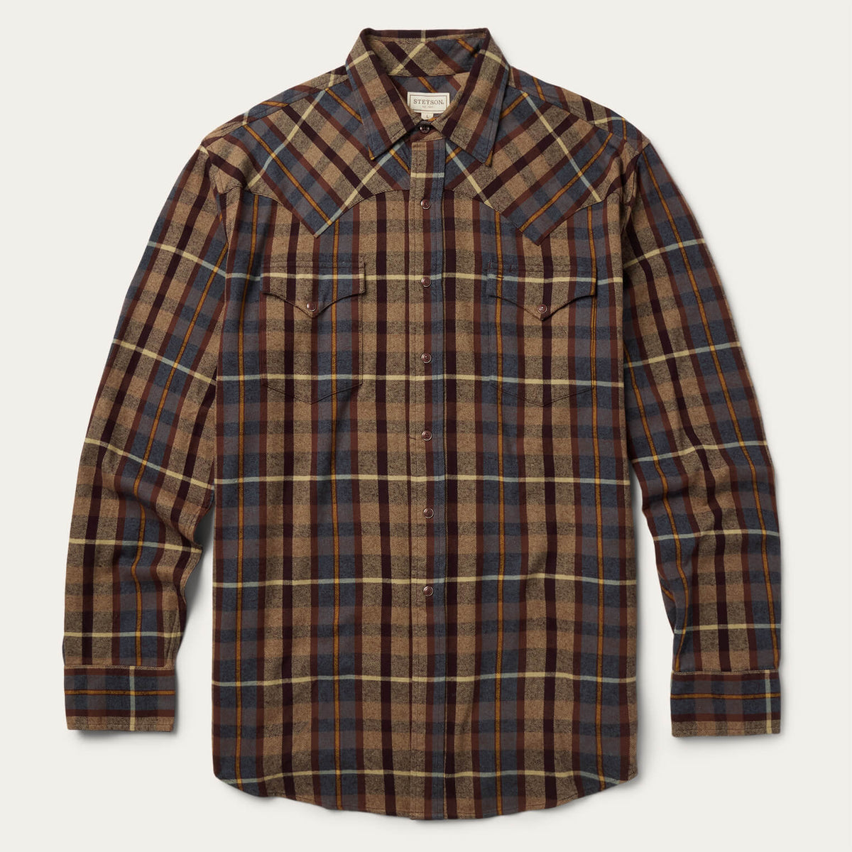 Stetson Brushed Flannel Western Shirt