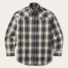 Stetson Ranch Plaid Dobby Western Shirt