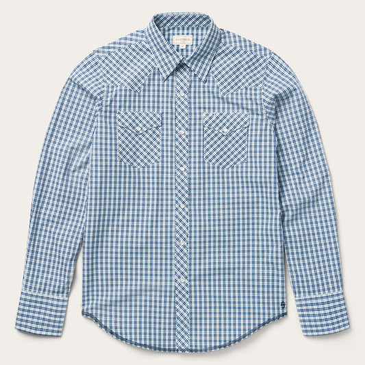 Stetson Modern Snap Front Shirt in Mini Check