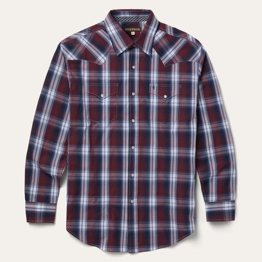 Stetson Good Luck Plaid Western Shirt