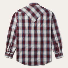 Camisa a cuadros color vino de Stetson