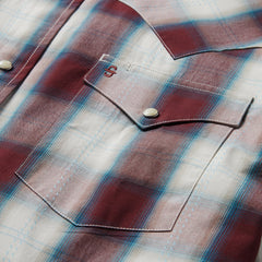 Camisa a cuadros color vino de Stetson