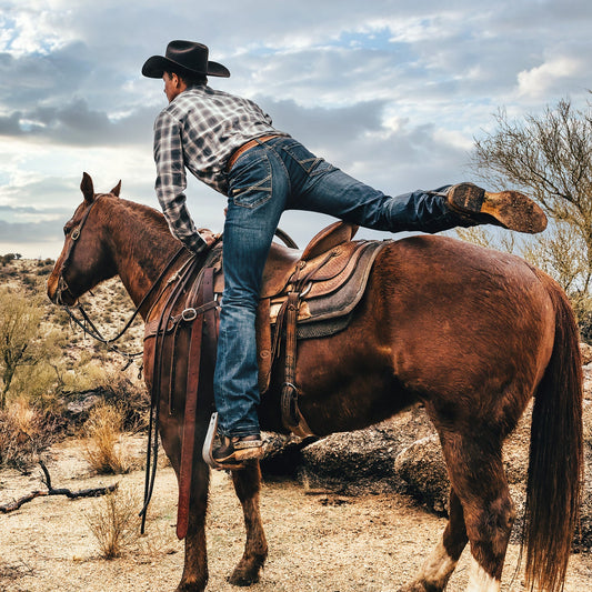 Stetson 1014 Fit Destructed Dark Wash Jeans