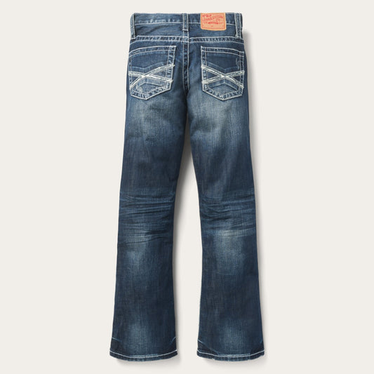 Stetson 1014 Fit Destructed Medium Wash Jeans