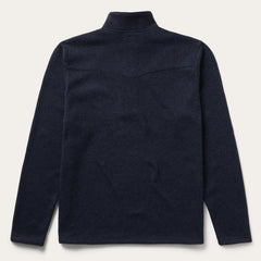 Stetson Button-Front Blue Pullover Knit Sweater