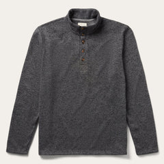 Stetson Button-Front Grey Pullover Knit Sweater