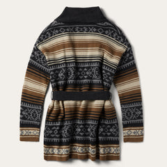 Stetson Brown Serape Belted Cardigan