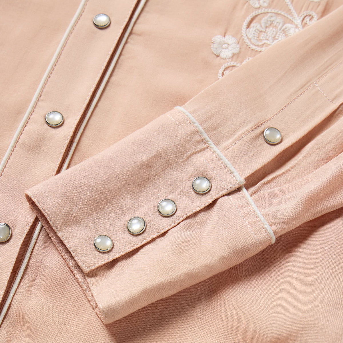 Stetson Blush Embroidered Western Shirt