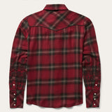 Stetson Western Plaid Wine Shirt