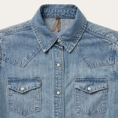 Stetson Embroidered Light Denim Shirt