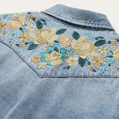 Stetson Embroidered Loose Fit Denim Shirt