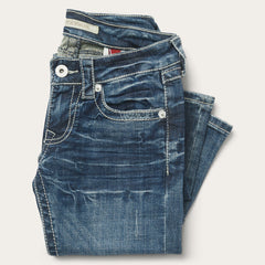 Stetson 816 Fit Jeans With White "S" Back Pocket - Flyclothing LLC