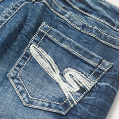 Stetson 816 Fit Jeans With White "S" Back Pocket - Flyclothing LLC