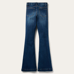 Stetson 921 High Rise Flare Jeans Blue - Flyclothing LLC