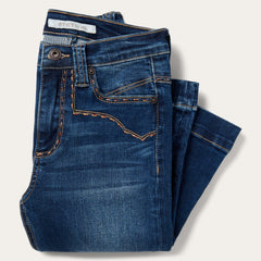 Stetson 921 High Rise Flare Jeans Blue - Flyclothing LLC