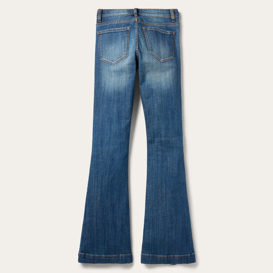 Stetson 921 High Rise Flare Jeans Blue - Flyclothing LLC