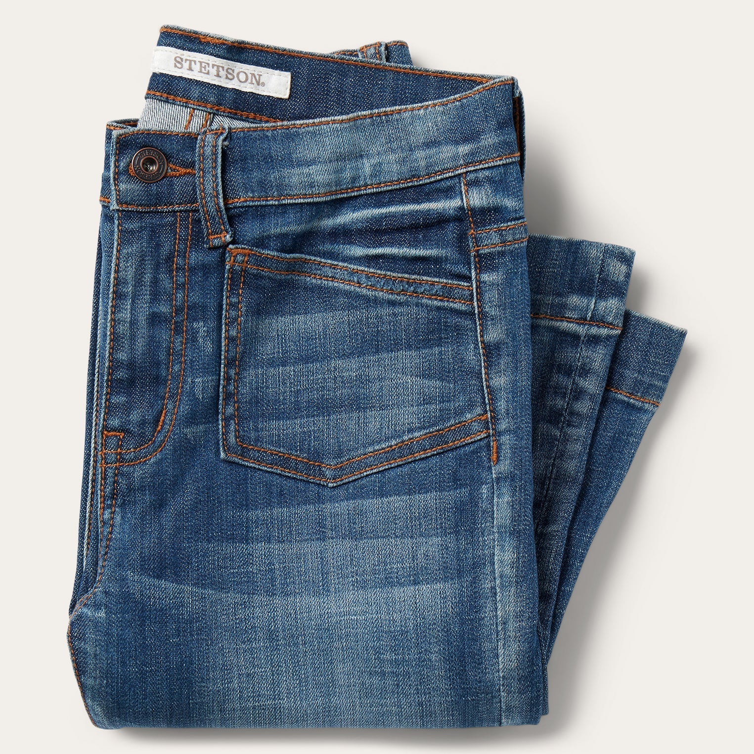 Stetson 921 High Rise Flare Jeans Blue - Flyclothing LLC