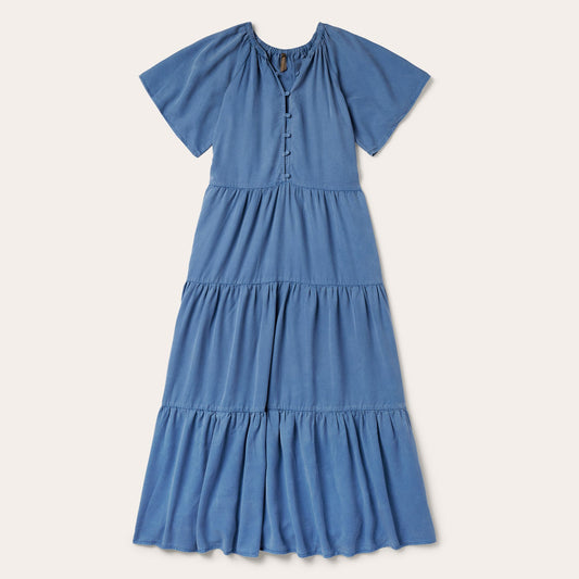 Stetson Denim Long Three Tiered Dress