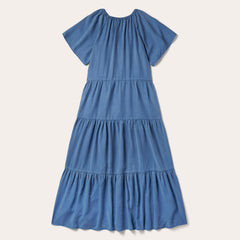 Stetson Denim Long Three Tiered Dress