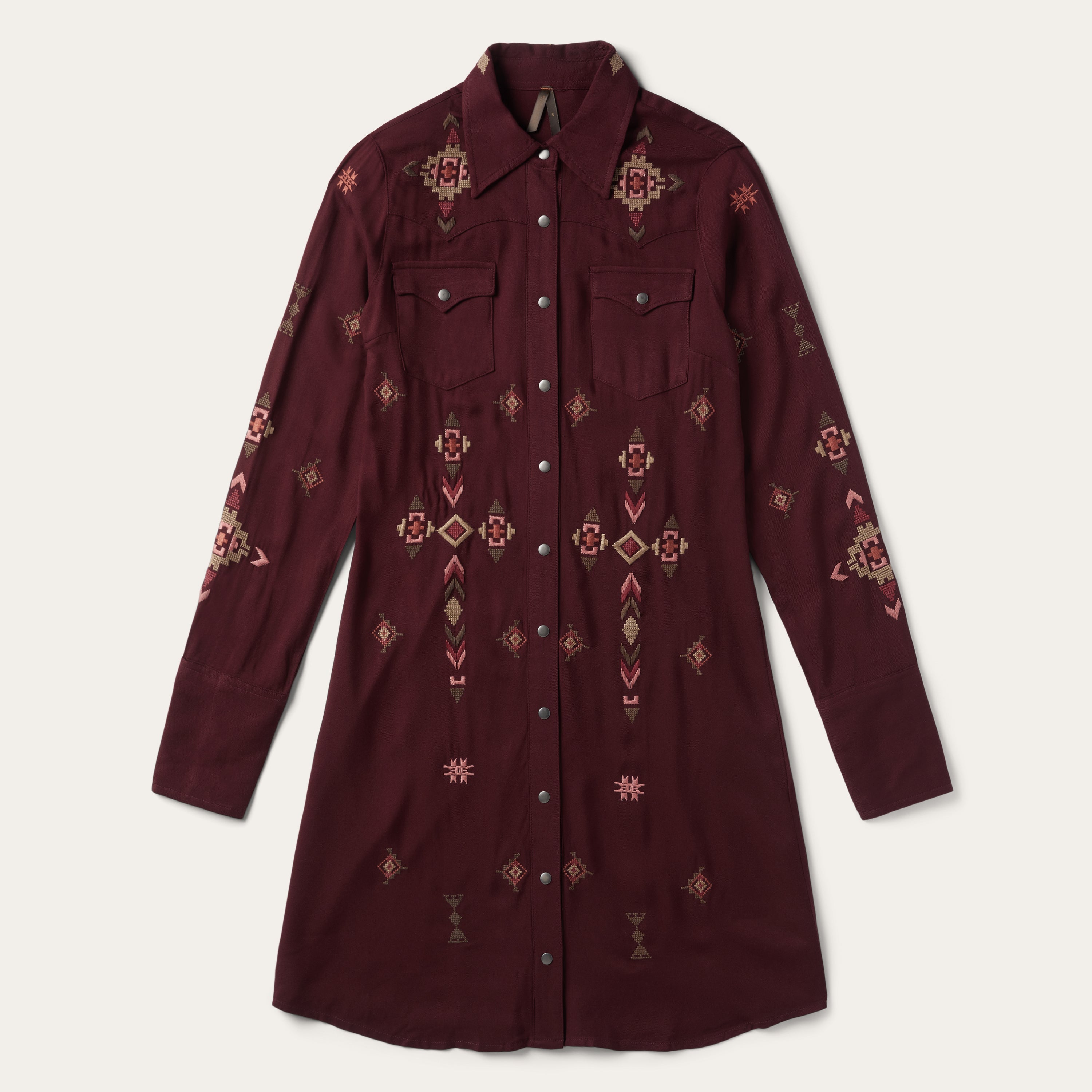 Stetson Embroidered Shirt Dress