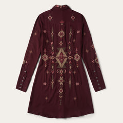 Stetson Embroidered Shirt Dress